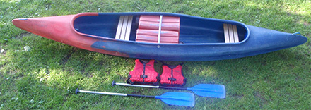 Plastová kanoe Vydra (dvousedačková)